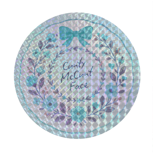 Cunty McCunt Face - Circle Sticker by Ms Doodle