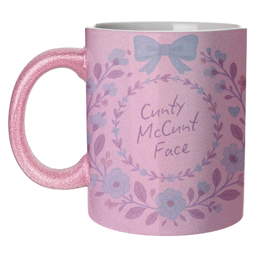 Cunty McCunt Face - unique mug by Ms Doodle