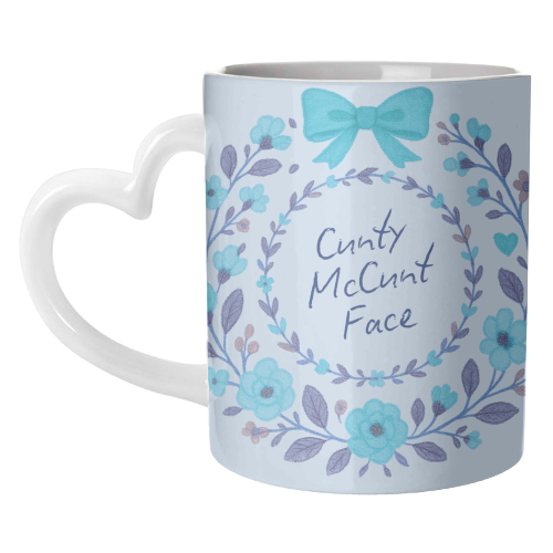 Cunty McCunt Face - unique mug by Ms Doodle