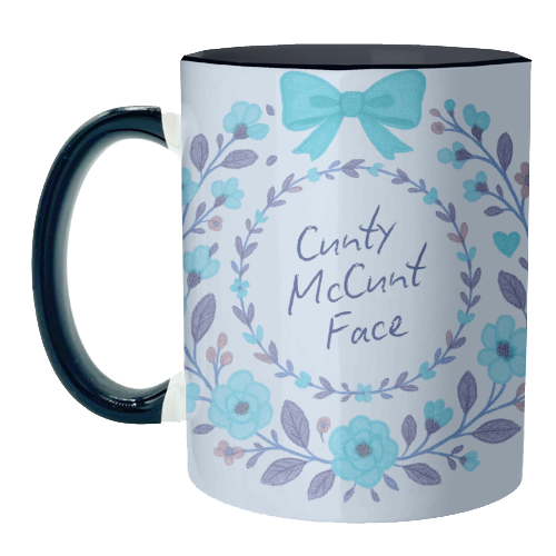 Cunty McCunt Face - unique mug by Ms Doodle