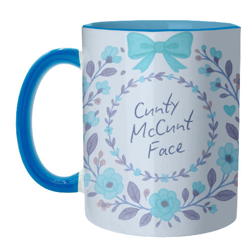 Cunty McCunt Face - unique mug by Ms Doodle