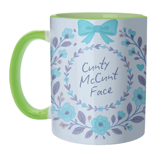 Cunty McCunt Face - unique mug by Ms Doodle