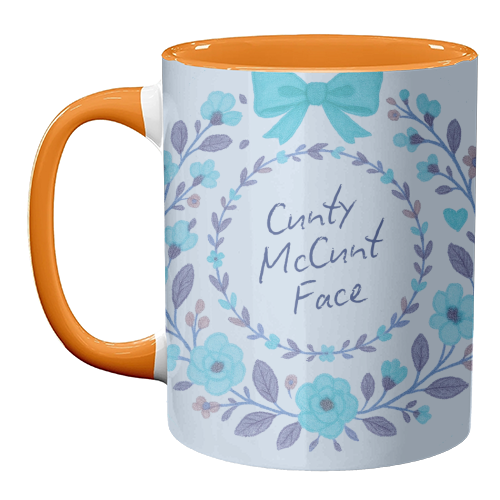 Cunty McCunt Face - unique mug by Ms Doodle