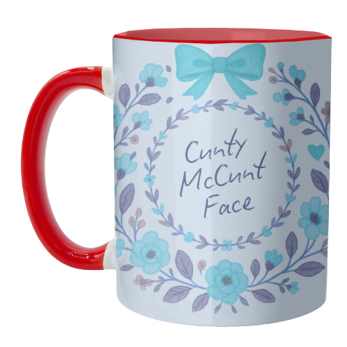 Cunty McCunt Face - unique mug by Ms Doodle