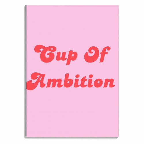 Cup Of Ambition - Dolly - personalised A4, A5, A6 notebook by Wallace Elizabeth