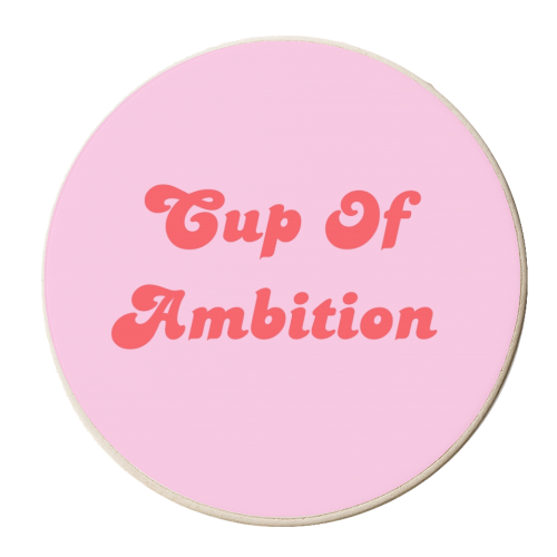 Cup Of Ambition - Dolly - personalised beer coaster by Wallace Elizabeth