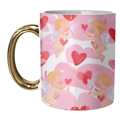 Cupid's love - unique mug by haris kavalla
