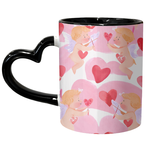 Cupid's love - unique mug by haris kavalla