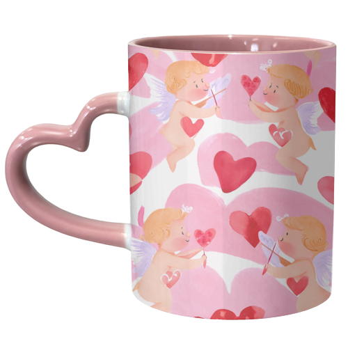 Cupid's love - unique mug by haris kavalla