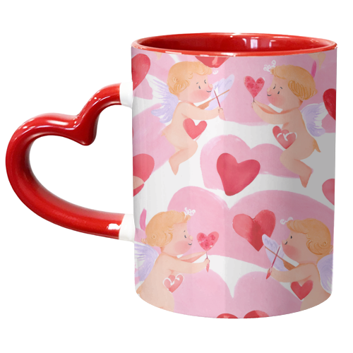 Cupid's love - unique mug by haris kavalla
