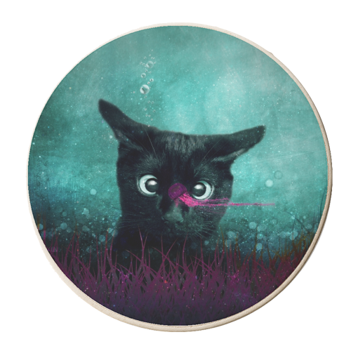 Curiosity - personalised beer coaster by DejaReve