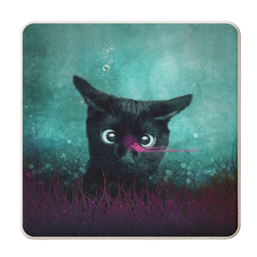 Curiosity - personalised beer coaster by DejaReve