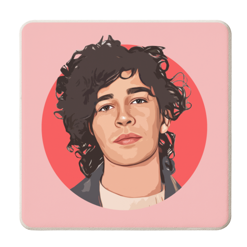 Curly Matt - personalised beer coaster by DOLLY WOLFE