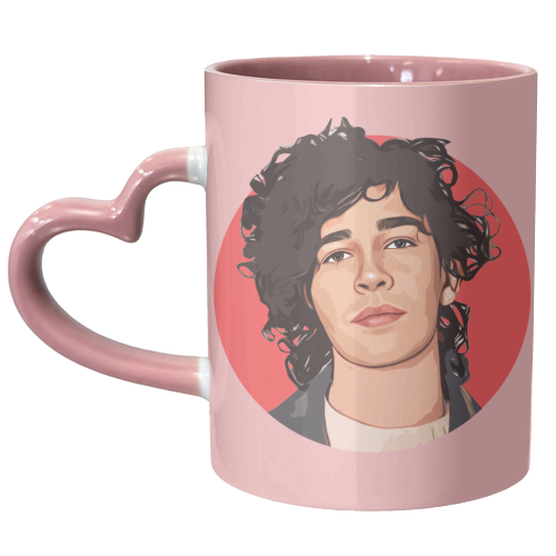Curly Matt - unique mug by DOLLY WOLFE