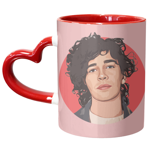 Curly Matt - unique mug by DOLLY WOLFE