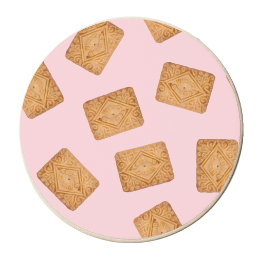 CUSTARD SHOWER - personalised beer coaster by Wallace Elizabeth