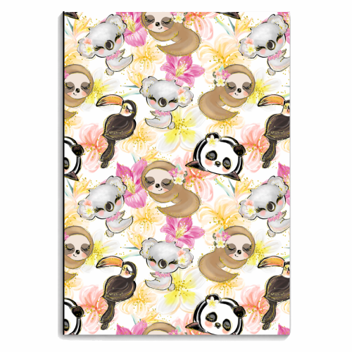 CUTE ANIMALS - personalised A4, A5, A6 notebook by Anastasios Konstantinidis