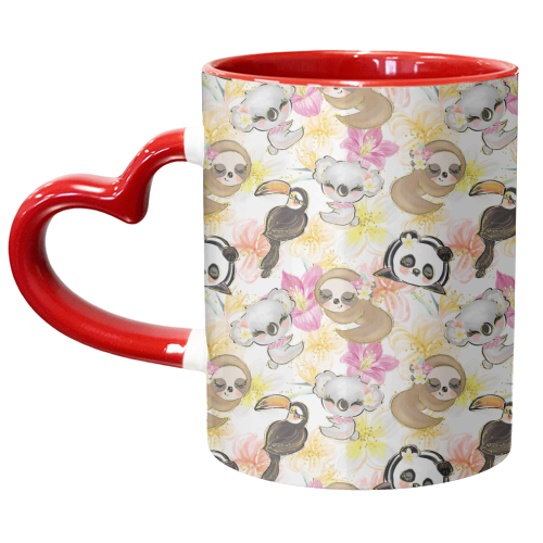 CUTE ANIMALS - unique mug by Anastasios Konstantinidis