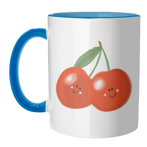 Cute cherry pattern - unique mug by PixieDrew
