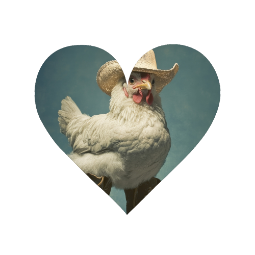 Cute chicken with boots - Magnet by DejaReve