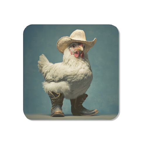 Cute chicken with boots - Magnet by DejaReve