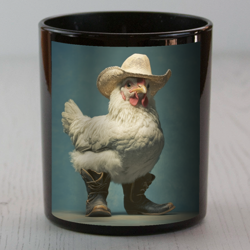 Cute chicken with boots - scented candle by DejaReve