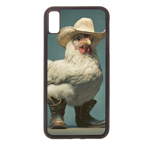 Cute chicken with boots - stylish phone case by DejaReve