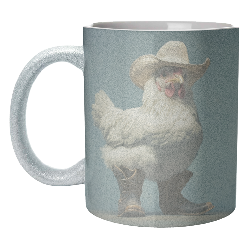 Cute chicken with boots - unique mug by DejaReve