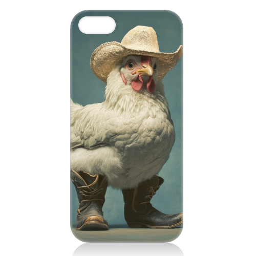 Cute chicken with boots - unique phone case by DejaReve