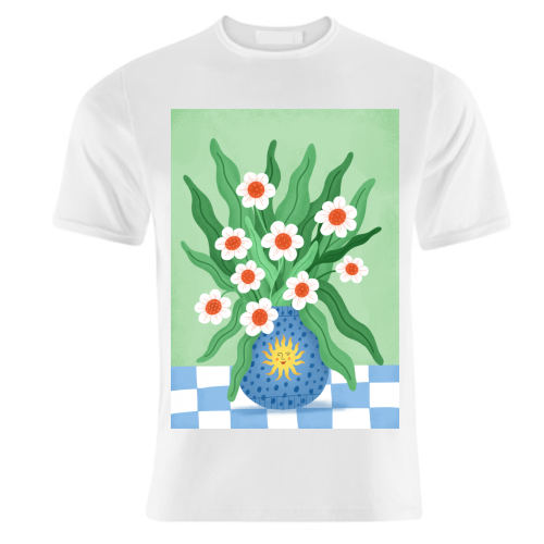 Cute flower sun vase - unique t shirt by Katie Brookes