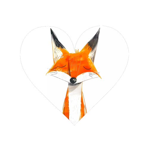 Cute fox - Magnet by haris kavalla