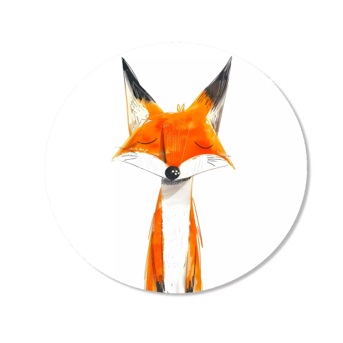 Cute fox - Magnet by haris kavalla