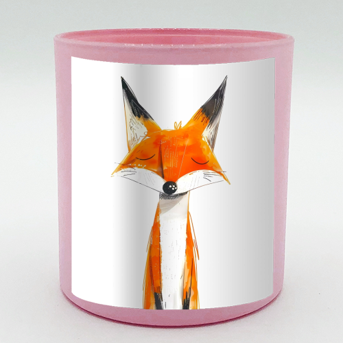 Cute fox - scented candle by haris kavalla