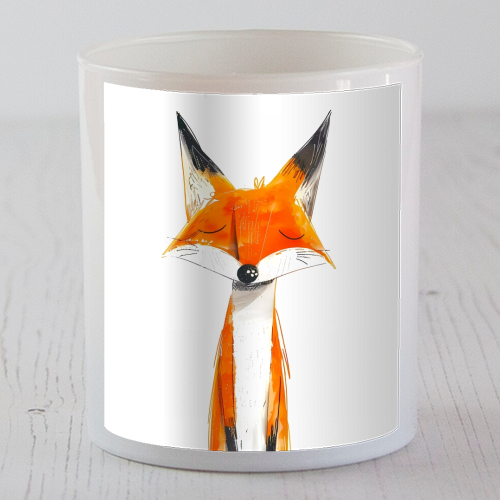 Cute fox - scented candle by haris kavalla