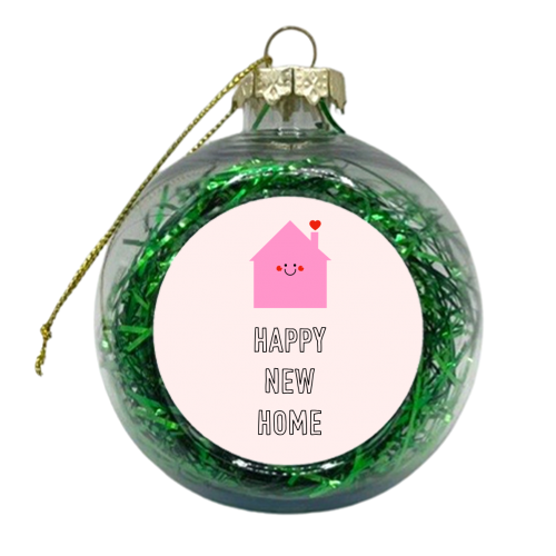 Cute Happy New Home Design - xmas bauble by Adam Regester