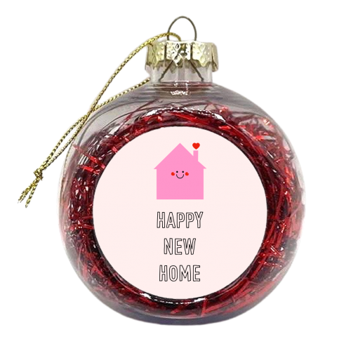 Cute Happy New Home Design - xmas bauble by Adam Regester