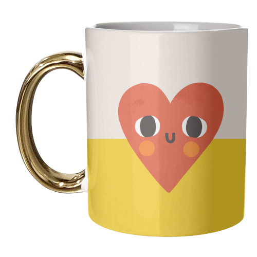 Cute Heart Design - unique mug by AbiGoLucky