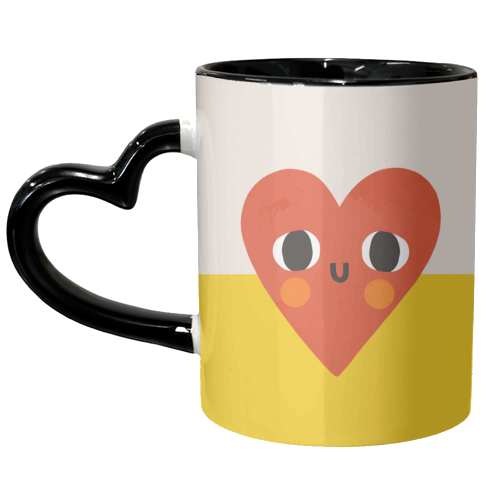 Cute Heart Design - unique mug by AbiGoLucky