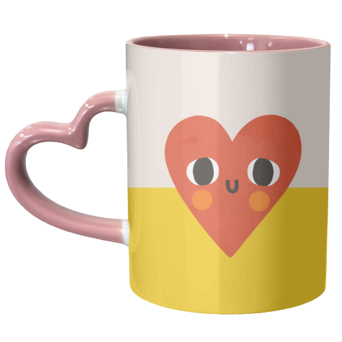 Cute Heart Design - unique mug by AbiGoLucky