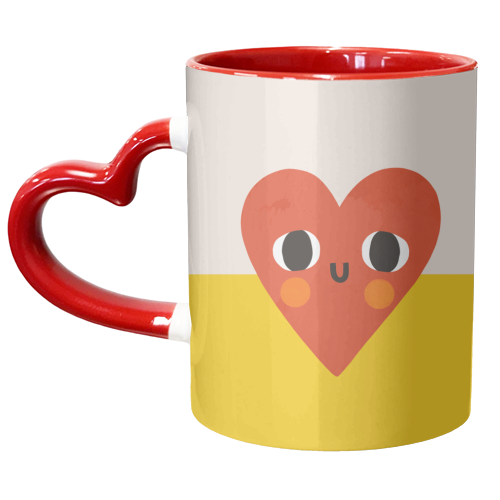 Cute Heart Design - unique mug by AbiGoLucky