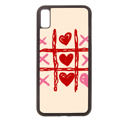Cute Heart Tic Tac Toe Love Game - stylish phone case by EZbie