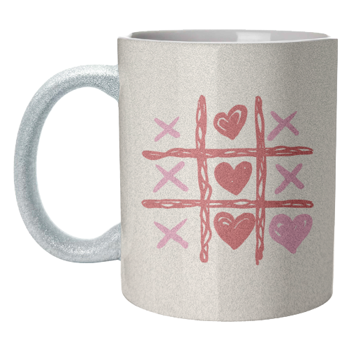 Cute Heart Tic Tac Toe Love Game - unique mug by EZbie