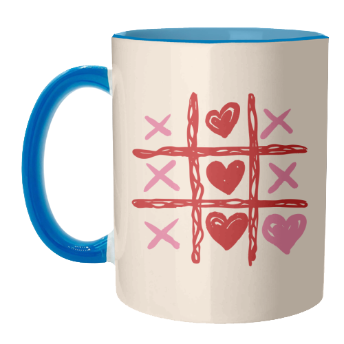 Cute Heart Tic Tac Toe Love Game - unique mug by EZbie