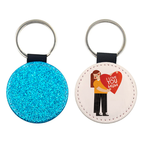 Cute Mother's Day Heart Design from Daughter - keyring by AbiGoLucky