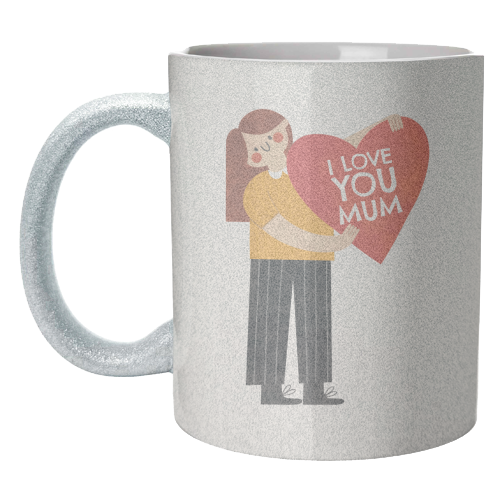 Cute Mother's Day Heart Design from Daughter - unique mug by AbiGoLucky