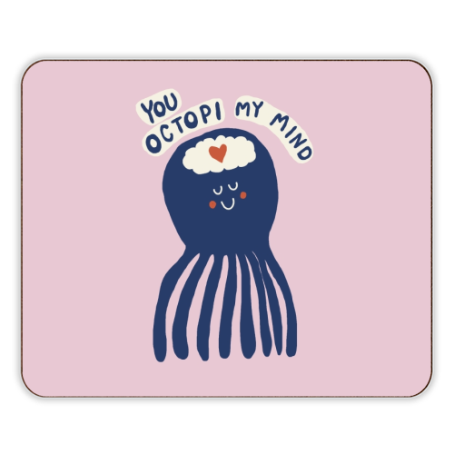 Cute Octopus Love - designer placemat by Giddy Kipper