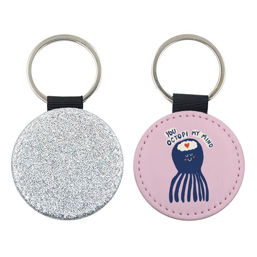 Cute Octopus Love - keyring by Giddy Kipper