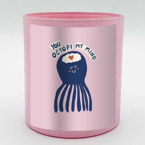 Cute Octopus Love - scented candle by Giddy Kipper