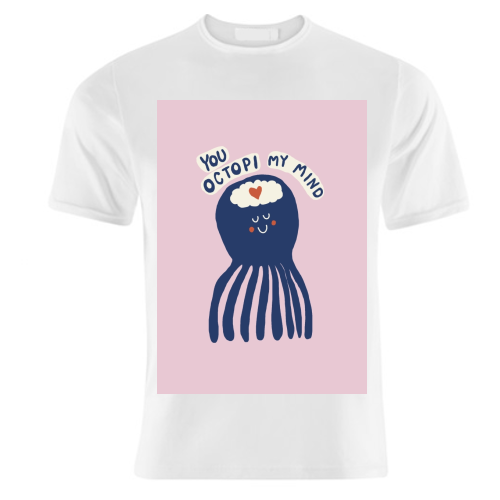 Cute Octopus Love - unique t shirt by Giddy Kipper