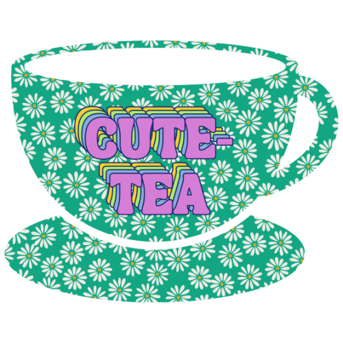 Cute-Tea - Die Cut Sticker by Nida Designs